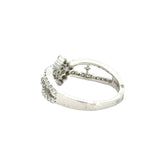 18k White Gold and Diamond Fancy Ring in size 5.5 and total gold weight of 3.2g